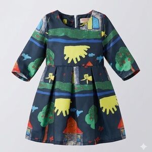 Sunny Fashions Boutique Girls Sunny Days Navy A-Line Dress | Size 5